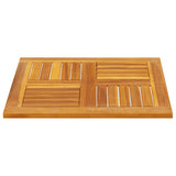 Table Top 60x60x2 cm Square Solid Wood Acacia 4004254