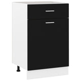 Drawer Bottom Cabinet Black Engineered wood 50 x 46 x 81.5 cm 801221