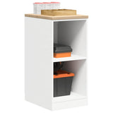 Garage Storage Cabinet White 40x51x85 cm Solid Wood Pine 860535