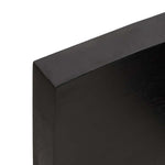 Bathroom Countertop Dark Brown 140x50x cm Treated Solid Wood 3156246
