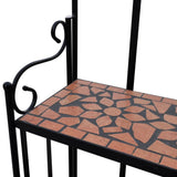 Plant Stand Plant Display Terracotta Colour Mosaic Pattern 41131