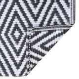 Outdoor Carpet ARAKIL White and Black 120x180 cm PP 310429