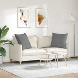 Sofa Pillows 2 pcs Dark Grey 80 x 80 cm Fabric 42014071