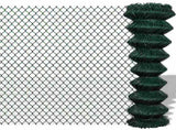 Chain Link Fence Steel 1,5x25 m Green 140351