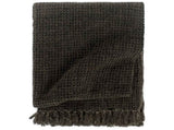 Throw Cotton 160x210 cm Anthracite/Brown 133750