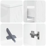 2 Piece Bathroom Cabinet Set DELFT High Gloss White 3418030