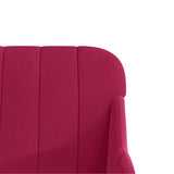 Bench Wine Red 110x76x80 cm Velvet 351468