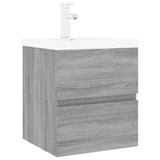 Sink Cabinet with Built-in Basin Grey Sonoma Engineered Wood 3152862