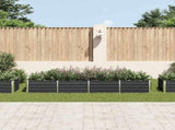 Garden Raised Bed Anthracite 320x80x45 cm Galvanised Steel 45729