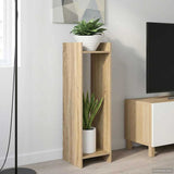 Plant Stand 2 pcs Sonoma Oak 30 x 30 x 100 cm Engineered Wood 899567
