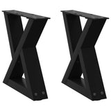 Coffee Table Legs 2 pcs Black 30x cm Steel 4012676