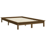 820554 Bed Frame without Mattress Honey Brown 160x200 cm Solid Wood