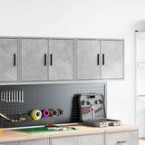 Garage Wall Cabinets 2 pcs Concrete Grey Engineered Wood 860650