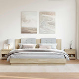 Bedside Cabinets 2 pcs Sonoma Oak 40x30x39 cm Engineered Wood 803450