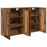 Wall-mounted Cabinet 2 pcs Old Wood 69.5 x 34 x 90 cm 3402689