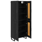 Highboard Black Oak 69.5 x 34 x 180 cm Engineered Wood 3416151