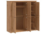 Wardrobe PANAMA Honey 131.5 x 50 x 185 cm Solid Pine Wood 42042133