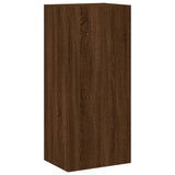 TV Wall Cabinet Brown Oak 40.5x30x90 cm Engineered Wood 836930