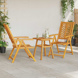 Garden Bistro Set Brown Solid acacia wood 3154120