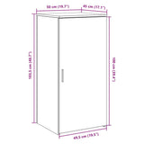 Storage Cabinet Old Wood 50x45x103.5 cm Engineered Wood 859049