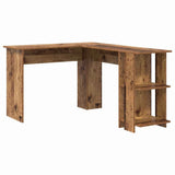 Corner Desk Old Wood 140 x 113.5 x 75 cm Engineered Wood 869560