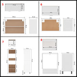14 Piece Kitchen Cabinet Set Lyon" White Engineered Wood 3067666