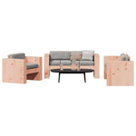 ZNTS 2 Piece Garden Lounge Set Solid Wood Douglas 3216899