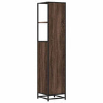 ZNTS Bathroom Cabinet Brown Oak 35x37.5x166 cm Engineered Wood 849248