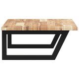 Basin Shelf Wall Mounted Steel and Solid Wood Acacia 3302787