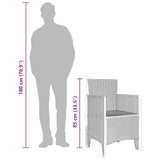 Garden Chair 2 pcs Anthracite 53 x 49 x 85 cm Polypropylene 847448