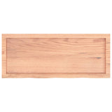 Wall Shelf Light Brown 100x40x cm Treated Solid Wood Oak 363685