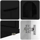 Cat House Black 85 x 55 x 50.5 cm Engineered Wood 8000717