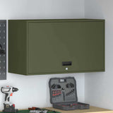 Wall Cabinet for Garage with Gas-lift Door Olive green 883263