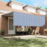 Retractable Awning Blue and White 400 x 300 cm 3330854