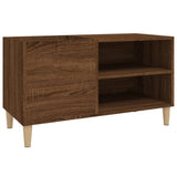 Record Cabinet Brown Oak 84.5x38x48 cm Engineered Wood 831948