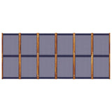 6-Panel Room Divider Dark Blue 420x180 cm 4003362
