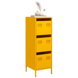 Highboard Mustard Yellow 39x35x103.5 cm Steel 851403