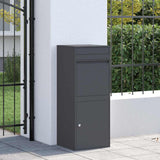 Parcel Drop Box with Storage Anthracite 41 x 38 x 103 cm Steel 874935