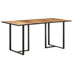 ZNTS Dining Table 160 cm Rough Mango Wood 320693