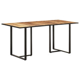 ZNTS Dining Table 160 cm Rough Mango Wood 320693