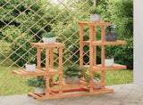 Flower Stand 95x25x96 cm Solid Wood Fir 362862