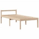Bookcase Bed without Mattress 90x190 cm Single Solid Wood Pine 3322041
