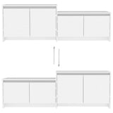 TV Cabinet White 146.5x35x50 cm Engineered Wood 809809