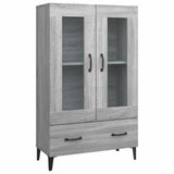 Highboard Grey Sonoma 70x31x115 cm Engineered Wood 817481