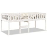 Children's Bed without Mattress White 75x190 cm Solid Wood Pine 855022
