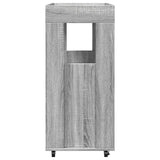 Bar Cart Grey Sonoma 60x39.5x89 cm Engineered Wood 848274