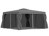 3 x 3 Patio Gazebo Canopy Garden Pavilion Tent Shelter Marquee with 2 Tier Water Repellent Roof, T3398P311624