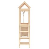 Playhouse with Climbing Wall Solid Wood Pine 3155867