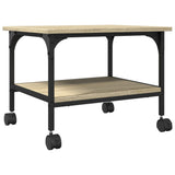 Printer Stand 2-Tier Sonoma Oak 50x40x38 cm Engineered Wood 842282