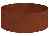 Garden Planter Brown 120 x 120 x 20 cm Weathering Steel 873661